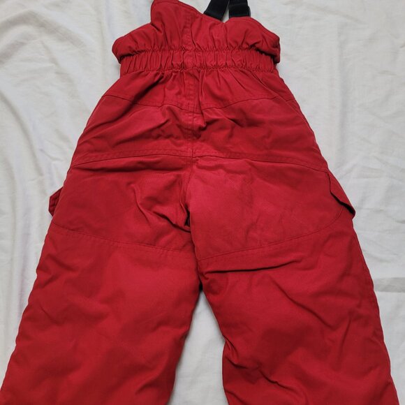Mini Ungava Nylon Ski Pants Snow Bibs Red Size 3X Cargo Pockets Adjustable READ - Picture 10 of 14
